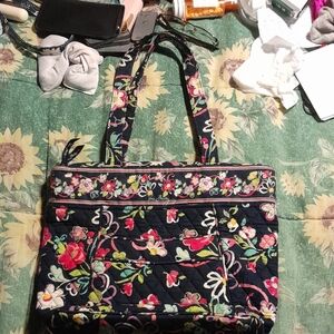Floral Quilted Tote Bag